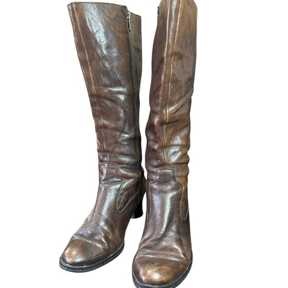 Born Shoes - Born Brown Leather Knee-High Boots
